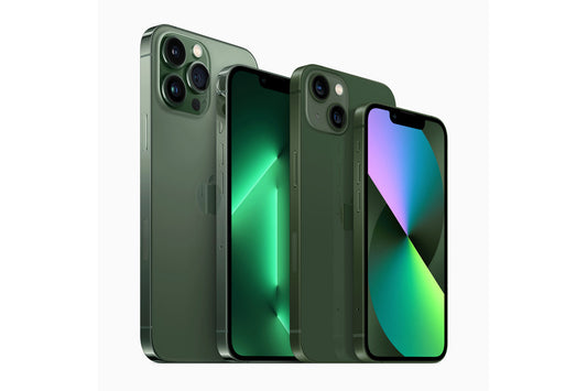 Introducing gorgeous new green finishes for the iPhone 13 lineup