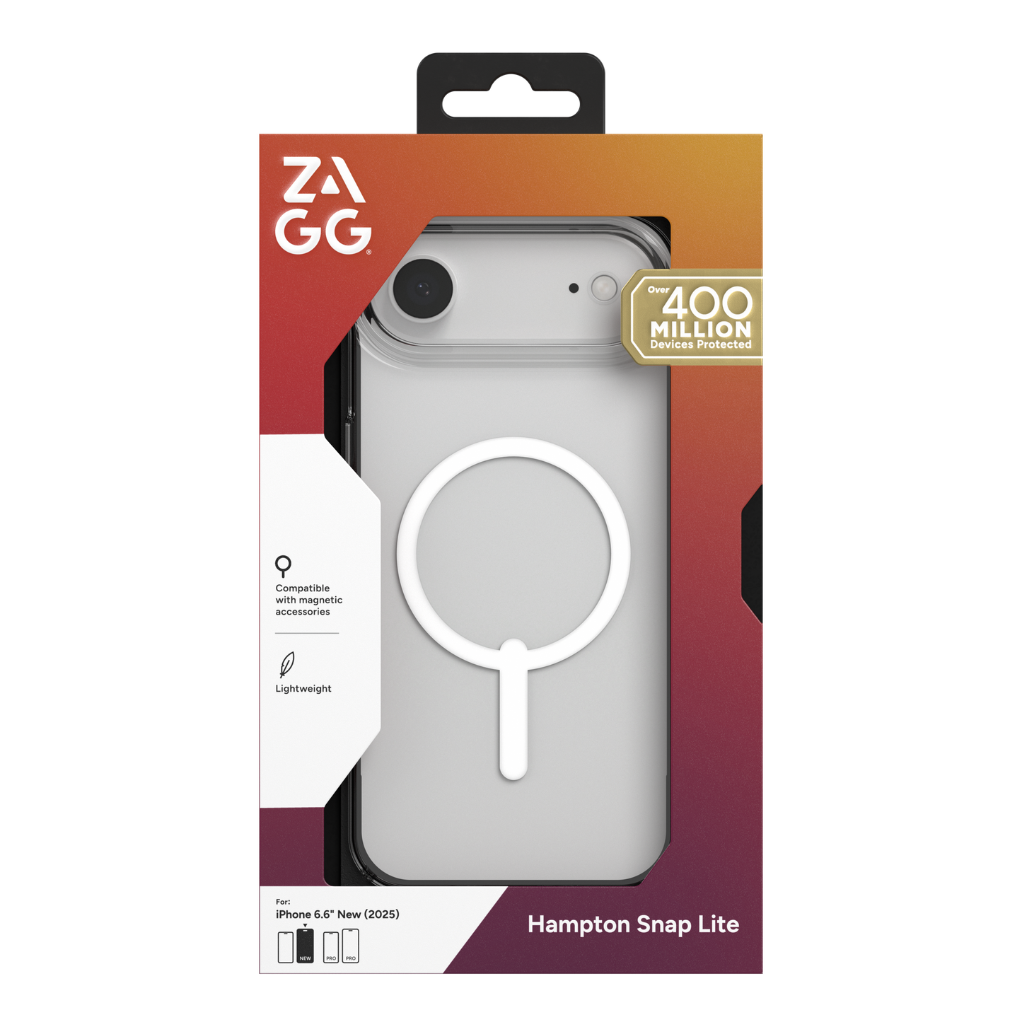 ZAGG-Cases-Essential Hampton Snap Lite iPhone Air - Clear