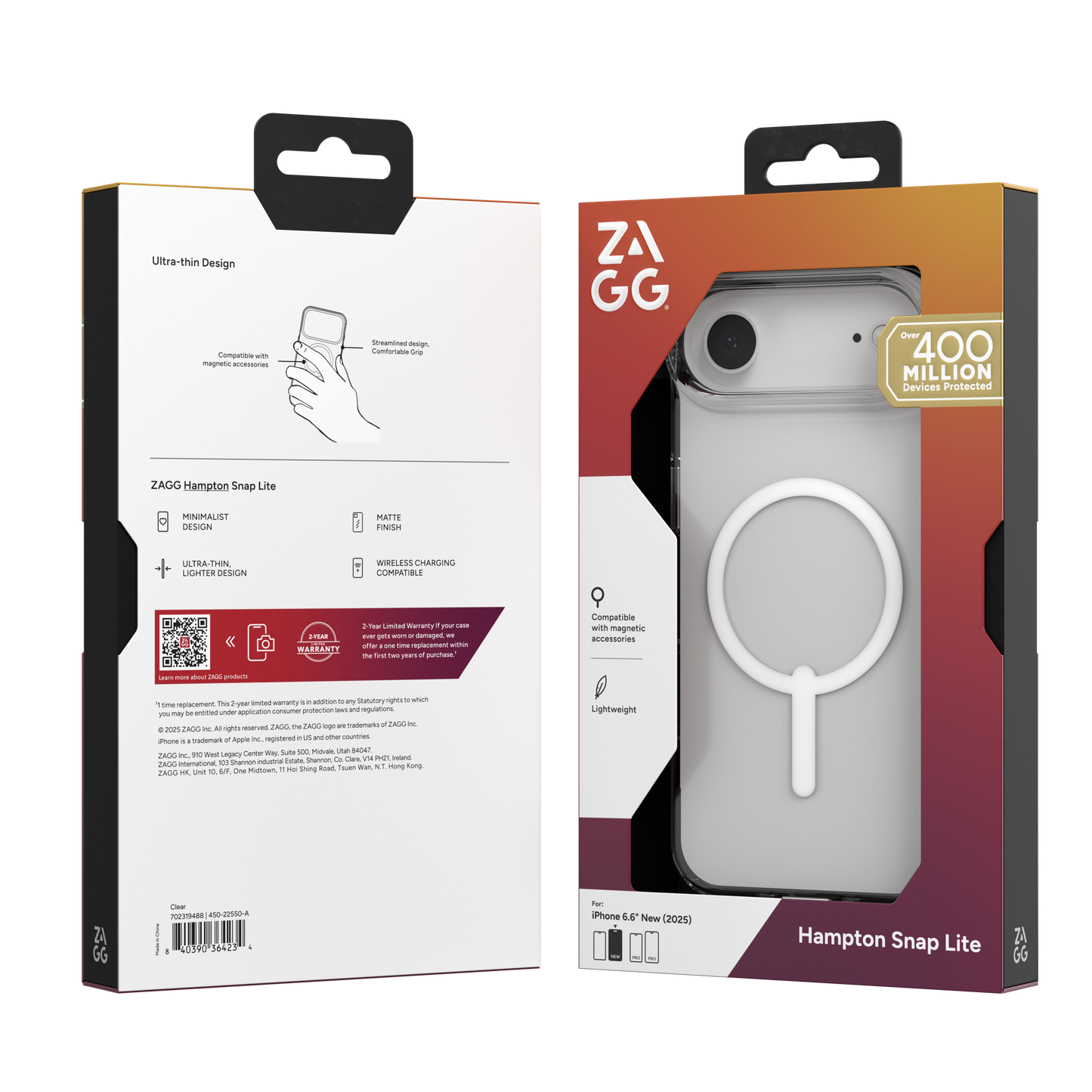 ZAGG-Cases-Essential Hampton Snap Lite iPhone Air - Clear