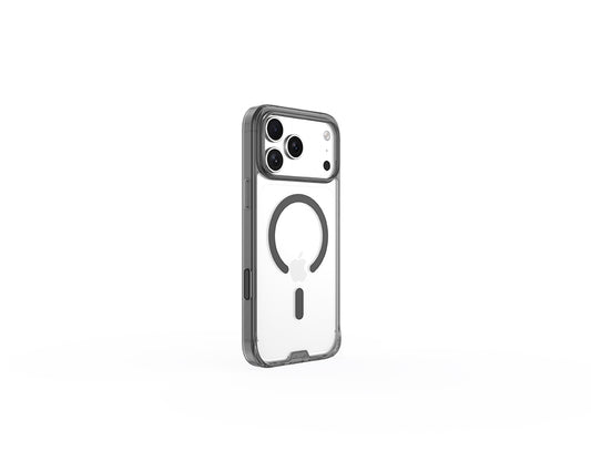 Hoda Crystal Pro Case with Military Standard MagSafe Compatible for iPhone 18 Pro Max (Clear Black)