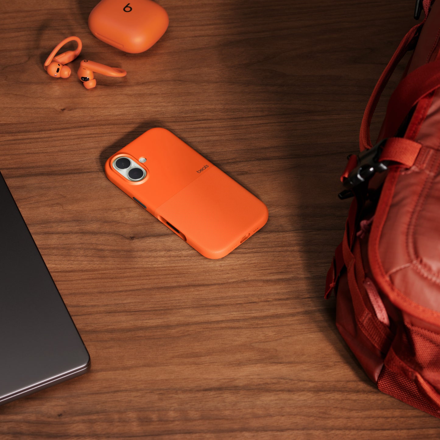 Beats iPhone 17 Rugged Case with MagSafe and Camera Control – Sierra Orange
