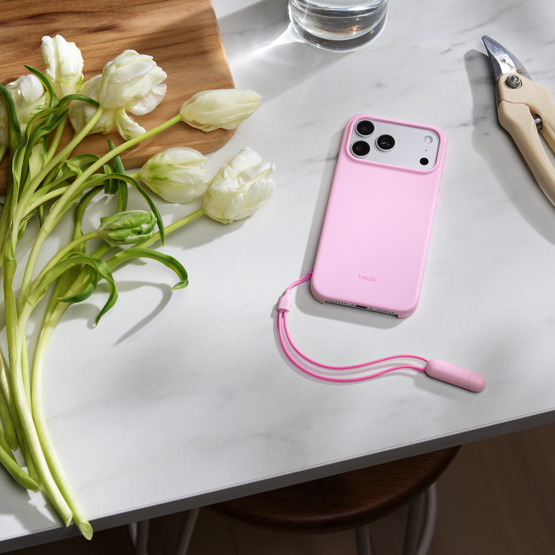 Beats iPhone 17 Pro Max Kickstand Case with MagSafe and Camera Control - Pebble Pink