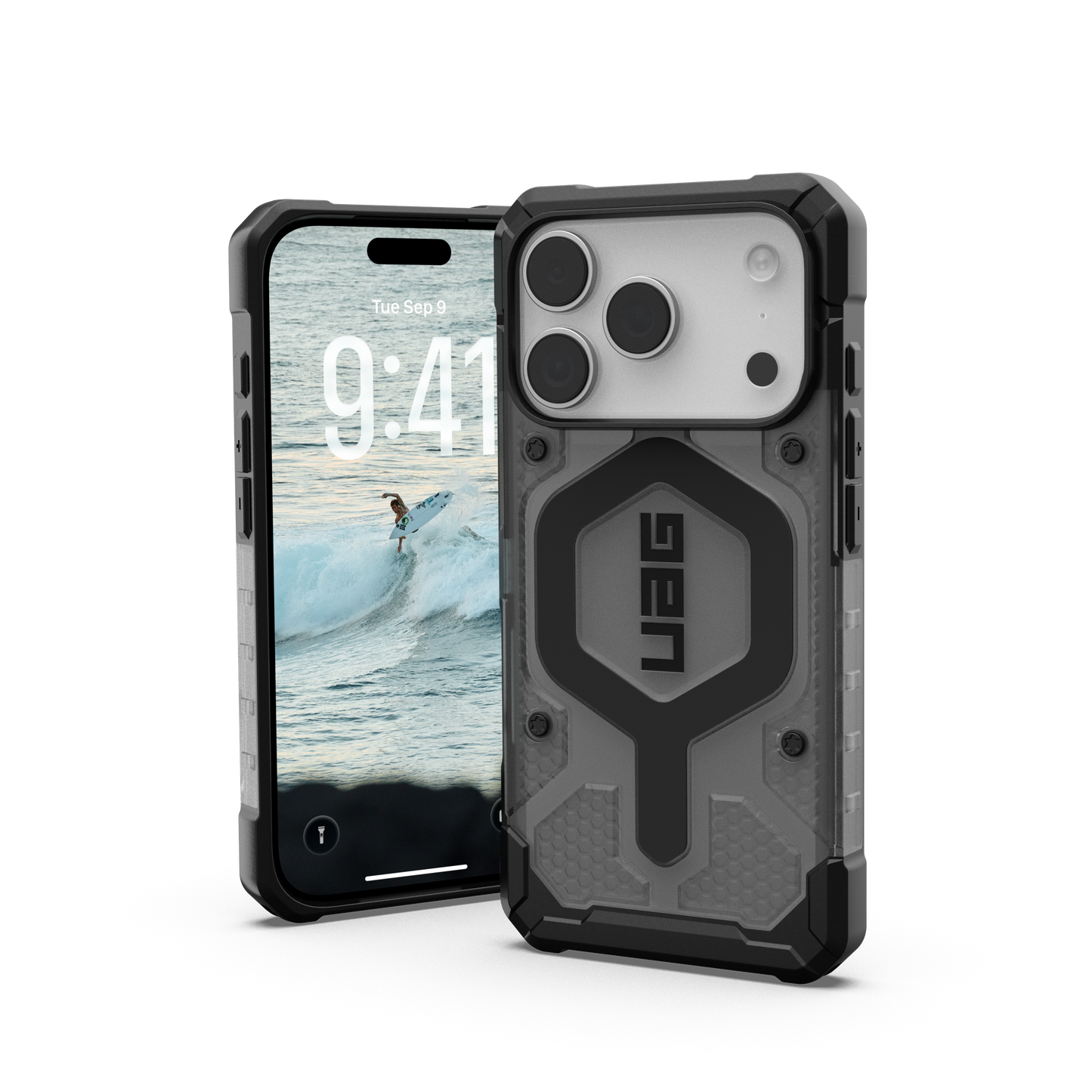 UAG iPhone 17 Pro Pathfinder Clear MagSafe - Ash/Black