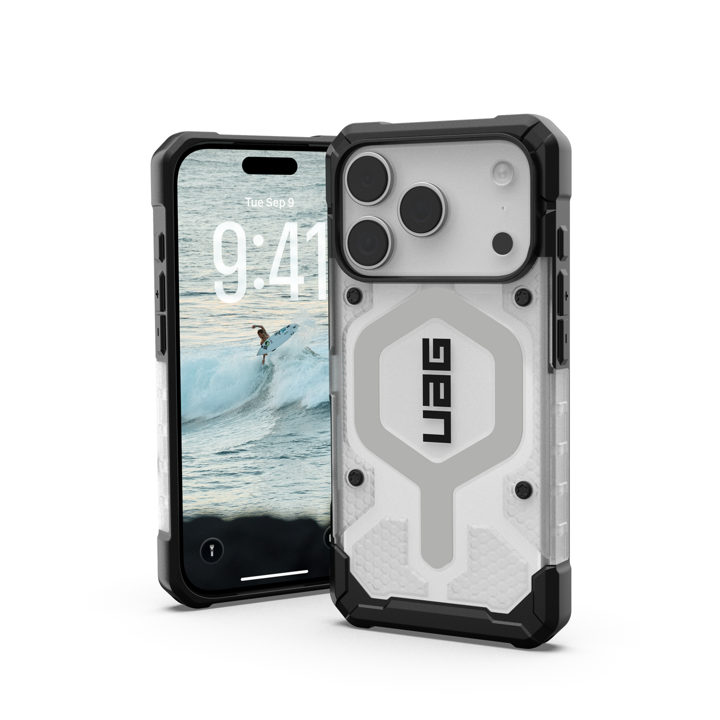 UAG iPhone 17 Pro Pathfinder Clear MagSafe - Ice/Silver
