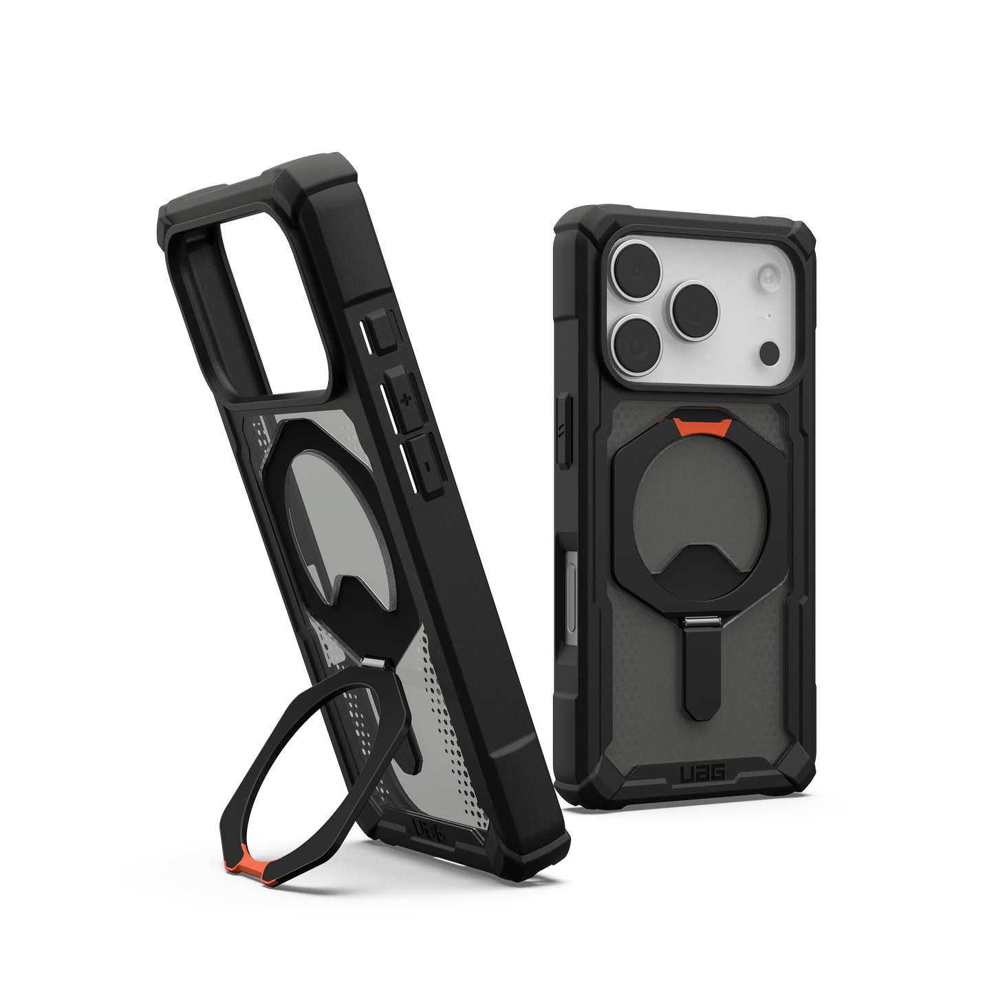 UAG Plasma XTE Magsafe Case for iPhone 17 Pro (Black/Pop Orange)