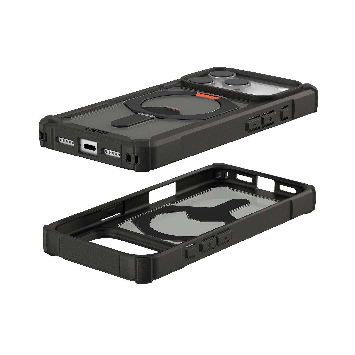 UAG Plasma XTE Magsafe Case for iPhone 17 Pro (Black/Pop Orange)