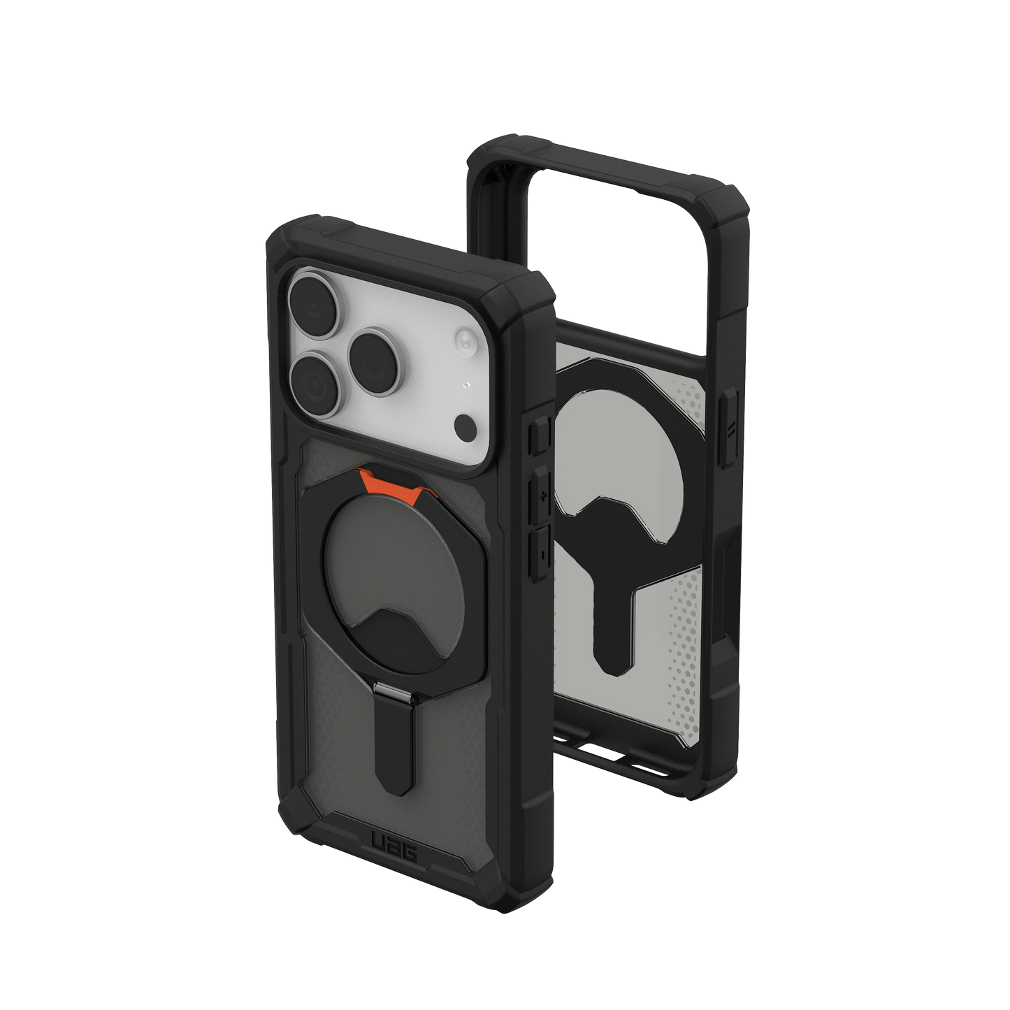 UAG Plasma XTE Magsafe Case for iPhone 17 Pro (Black/Pop Orange)