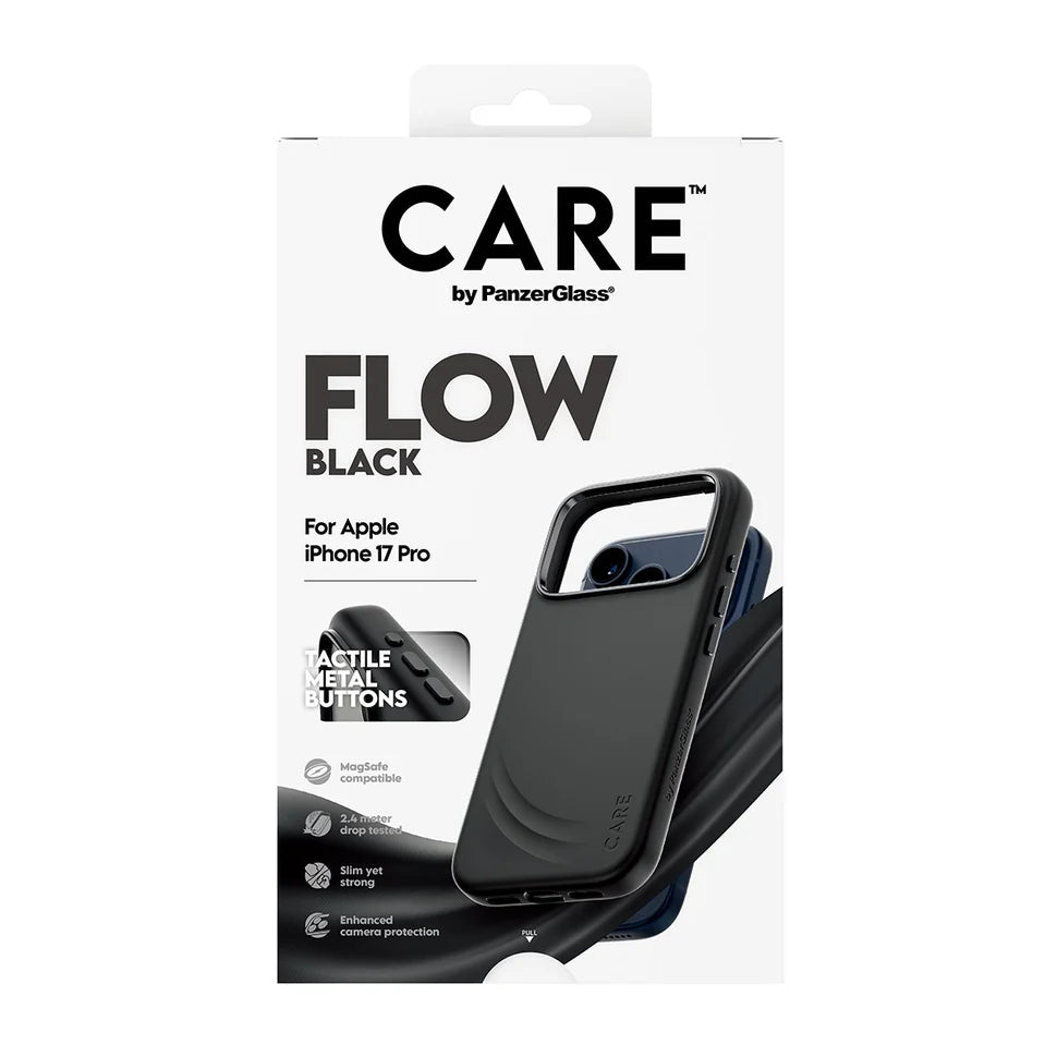 CARE by PanzerGlass® Feature FLOW Case Black with MagSafe iPhone 17 Pro