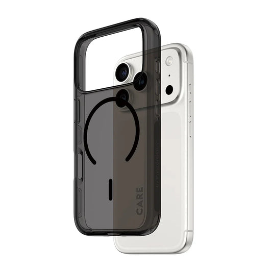 CARE by PanzerGlass® Flagship Case Urban Explorer Smokey with Black MagSafe iPhone 17 Pro