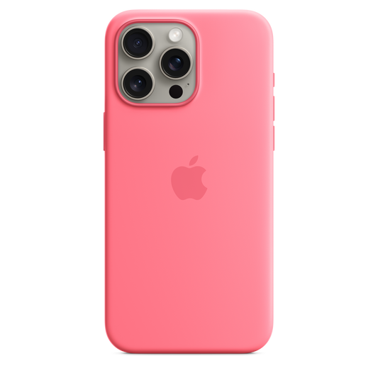 iPhone 15 Pro Max Silicone Case with MagSafe - Pink