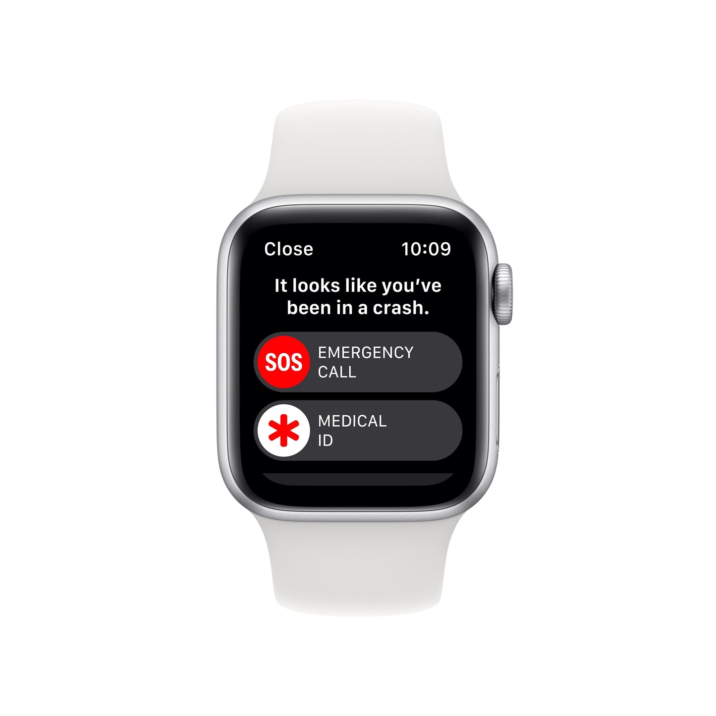 Apple Watch SE GPS + Cellular 40mm Silver Aluminium Case with White Sport Band - Regular