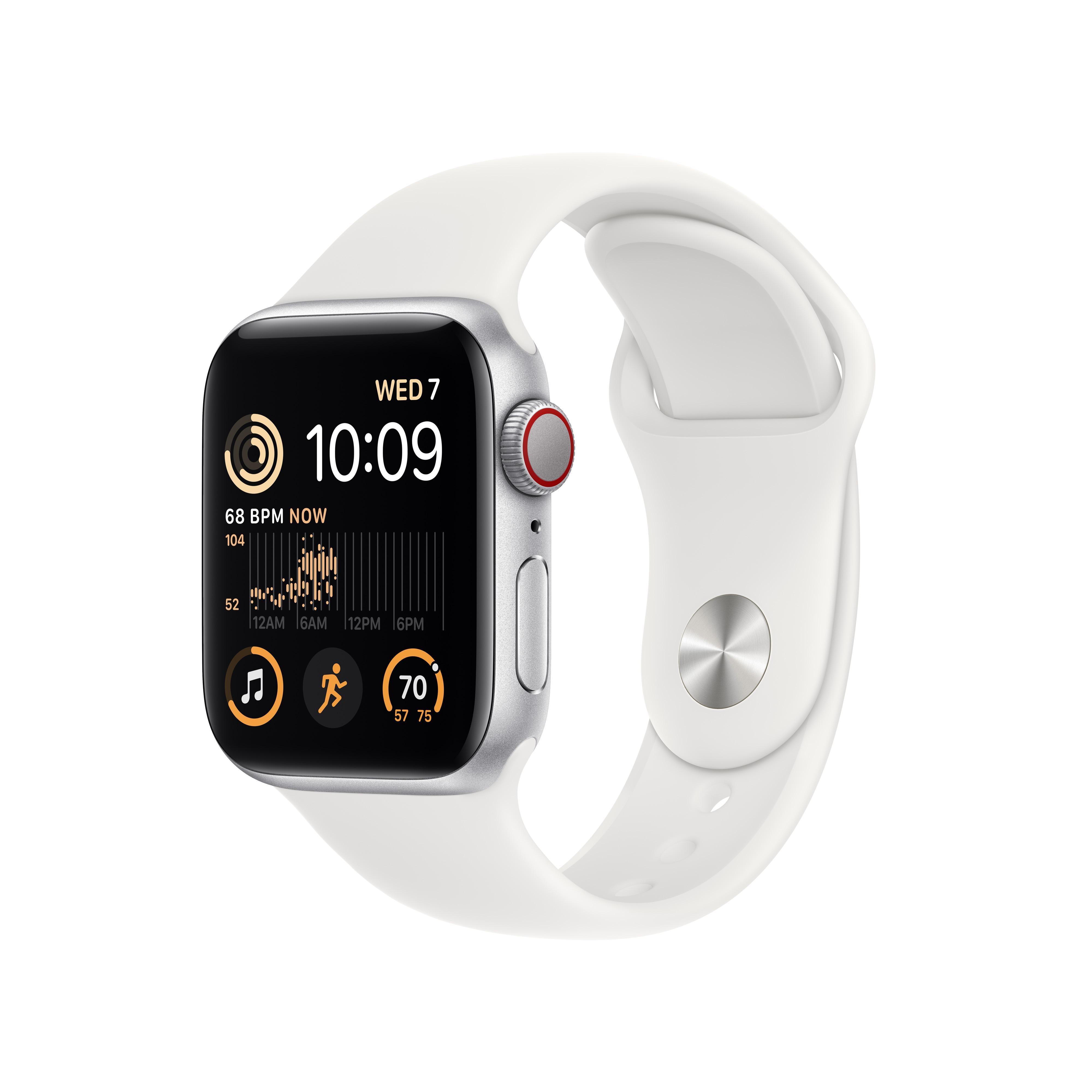Apple Watch SE GPS Cellular 40mm Silver Aluminium Case with White Sp Machines