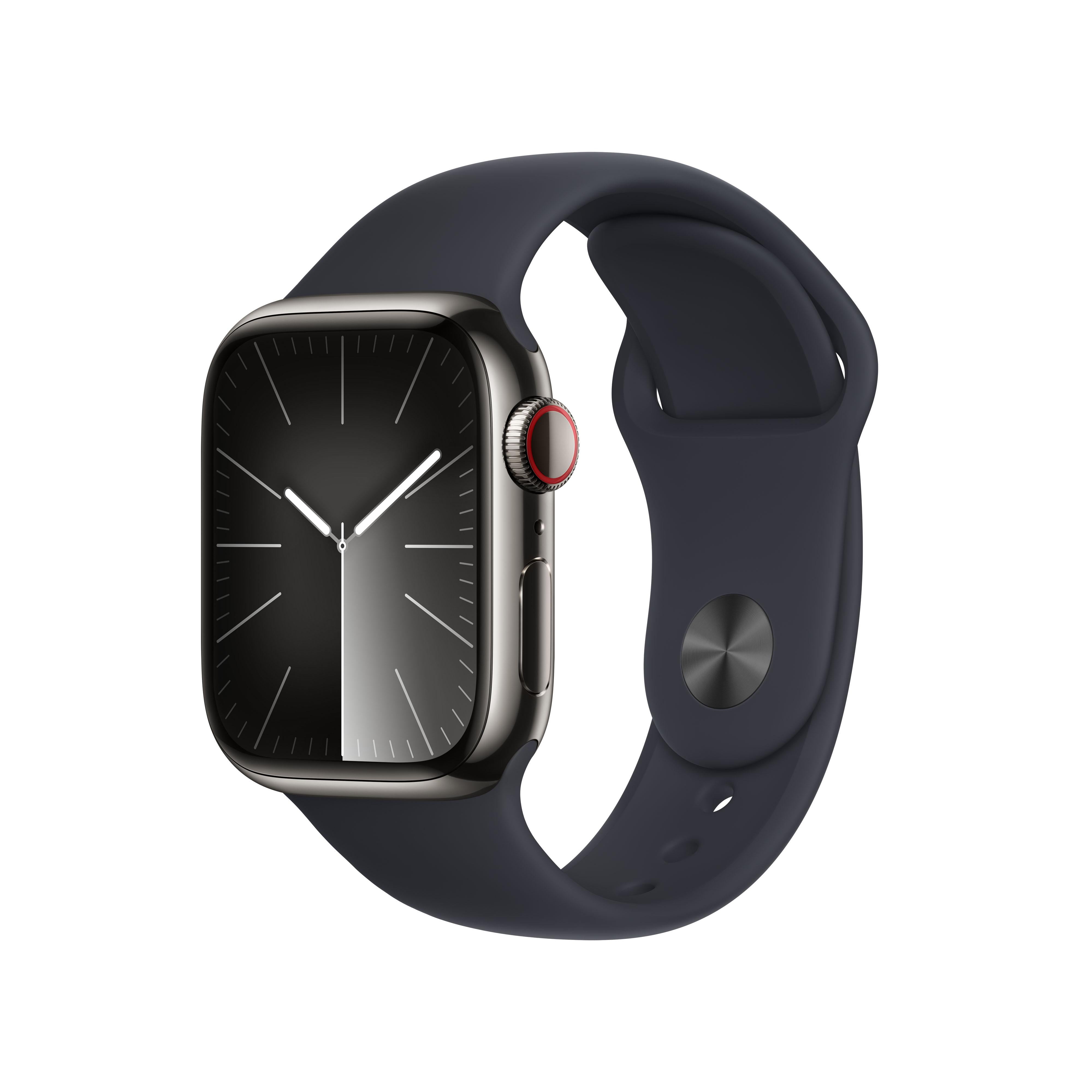 Apple Watch Series 9 GPS Cellular 41mm Graphite Stainless Steel Case Apple Watch Series 9 GPS Cellular 41mm Graphite Stainless Steel Case