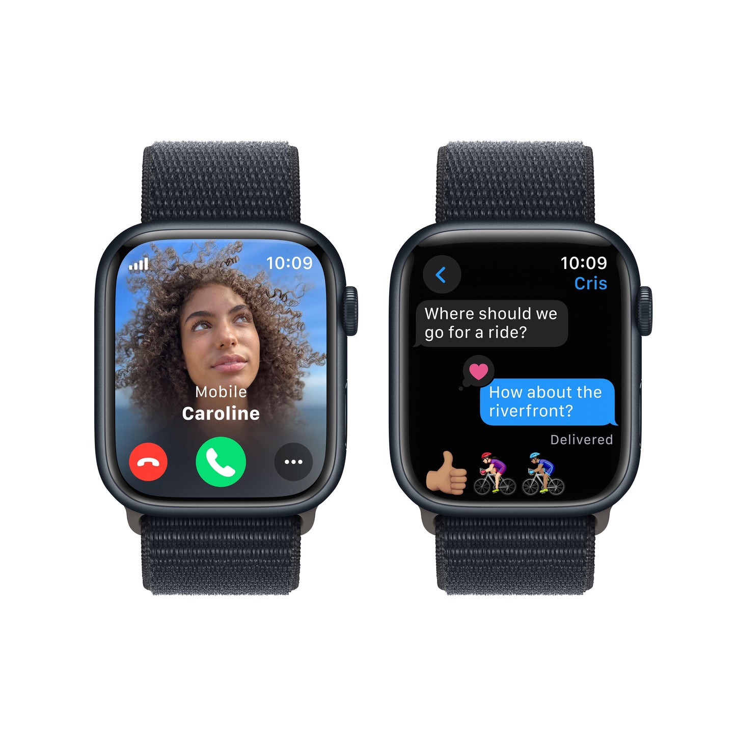 Apple Watch Series 9 GPS + Cellular 45mm Midnight Aluminium Case with Midnight Sport Loop