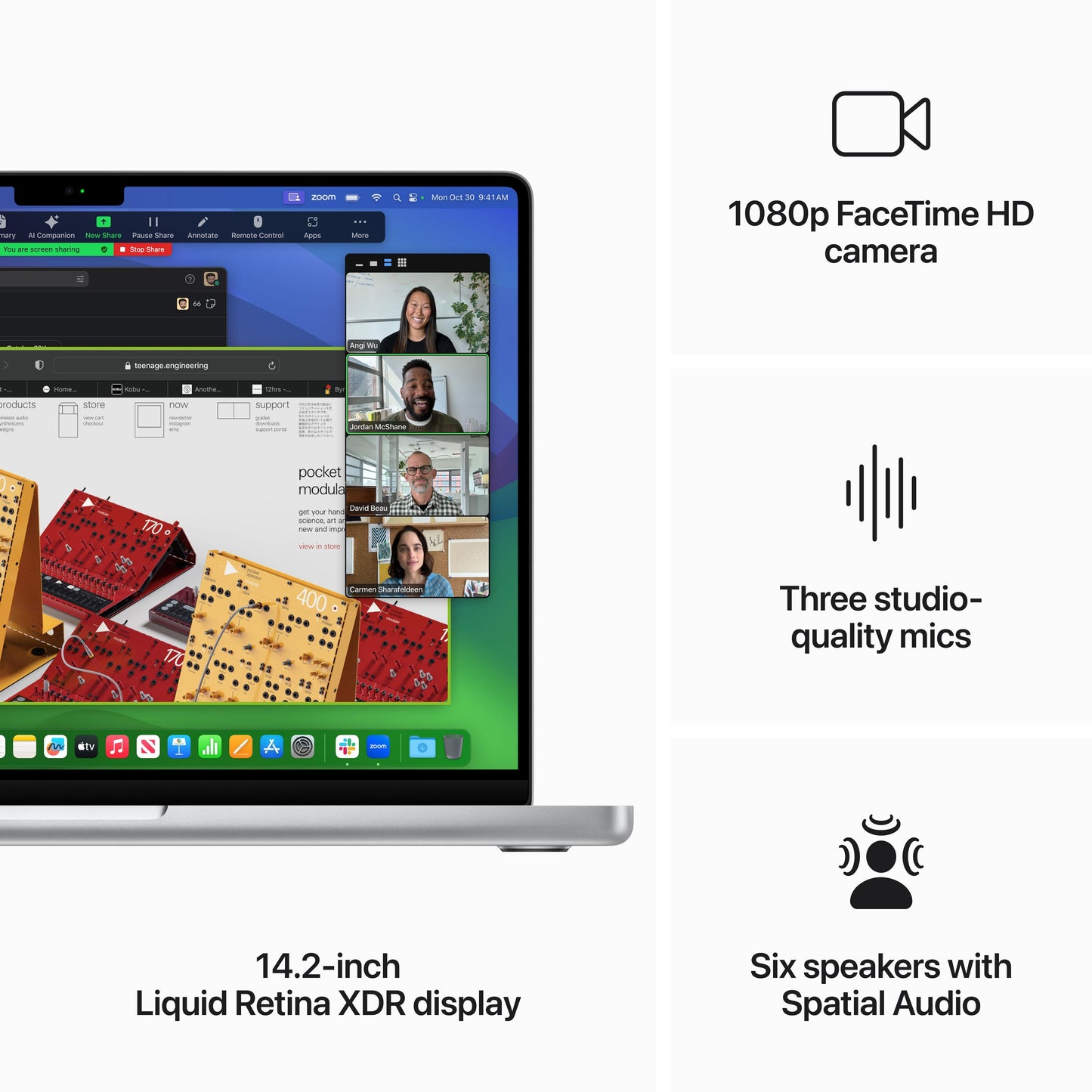14-inch MacBook Pro: Apple M3 Max chip with 14‑core CPU and 30‑core GPU, 1TB SSD - Silver