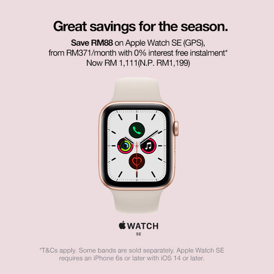 Save RM88 on Apple Watch SE (GPS)