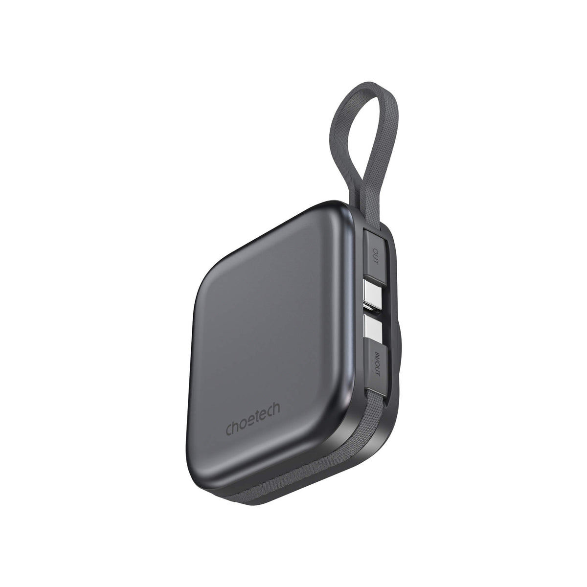 Choetech PD22.5W Concentric Circle Magnetic Mobile Power 2C Lines - Black & Grey