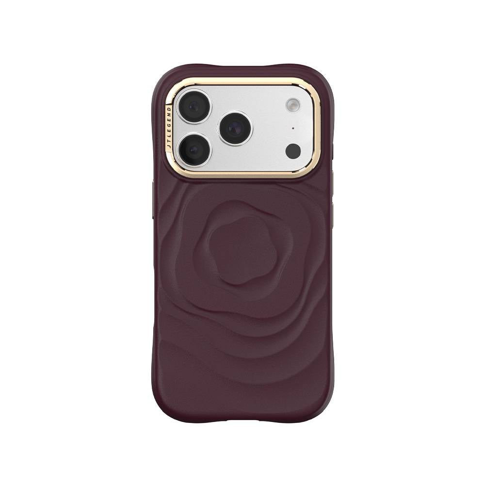 JTLegend iPhone 18 Pro Bloom Mag Case with Lens Stand - Rose Red