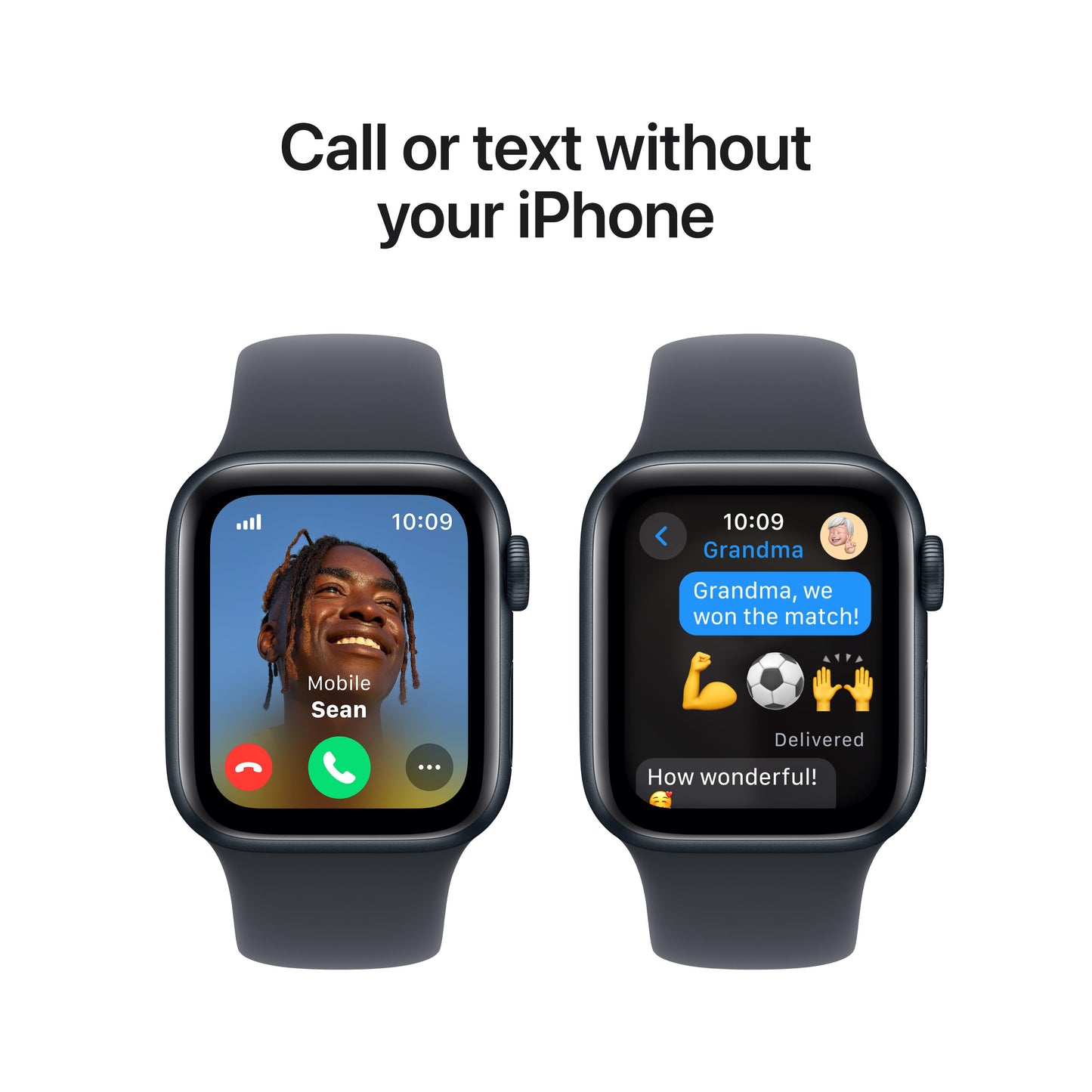 Apple Watch SE GPS + Cellular 40mm Midnight Aluminium Case with Midnight Sport Band - M/L