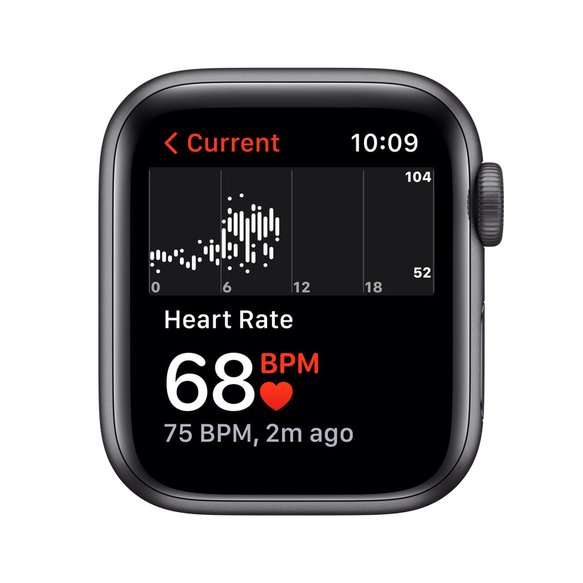 Space grey apple watch sale with white nike band