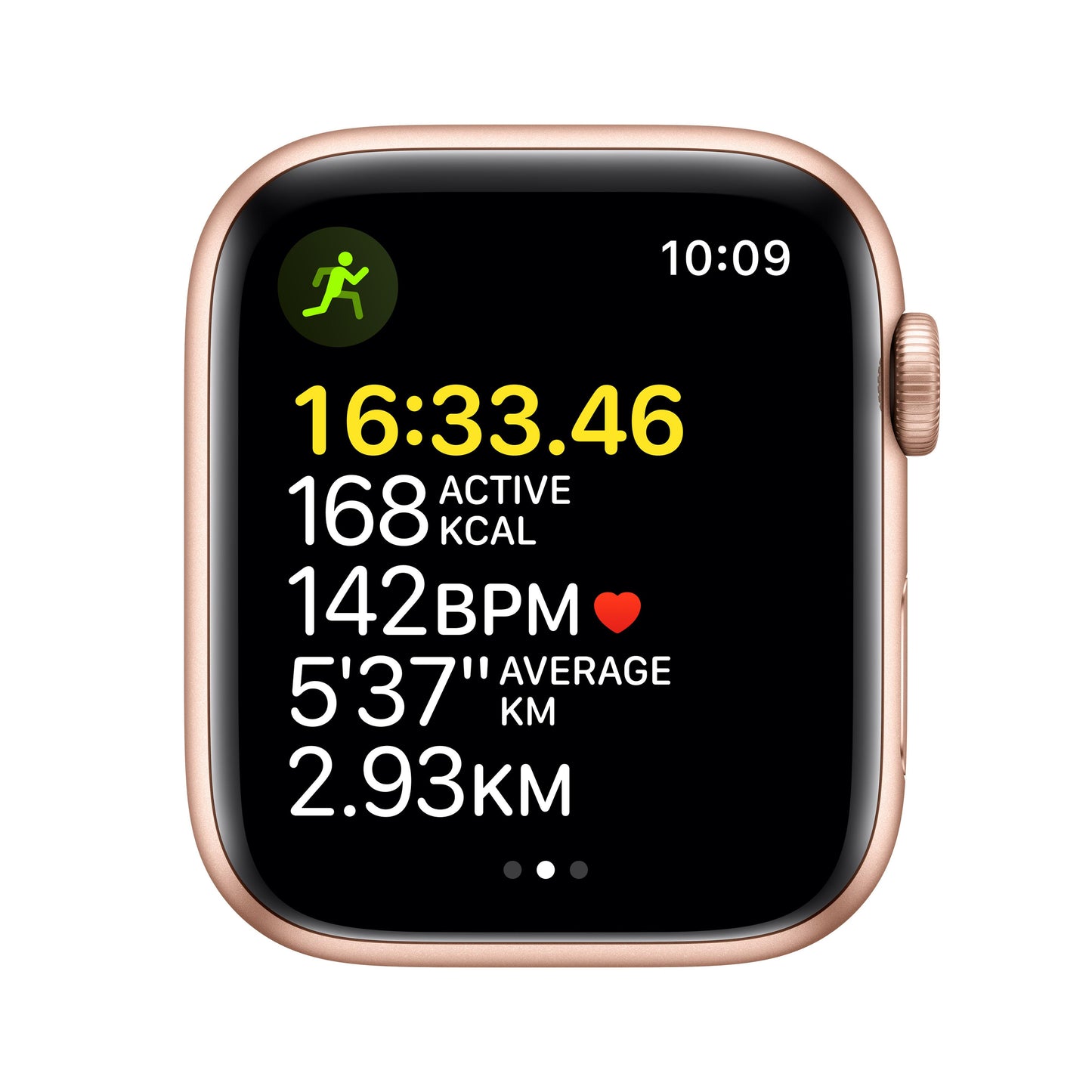 Apple Watch SE GPS, 44mm Gold Aluminium Case with Starlight Sport Band - Regular