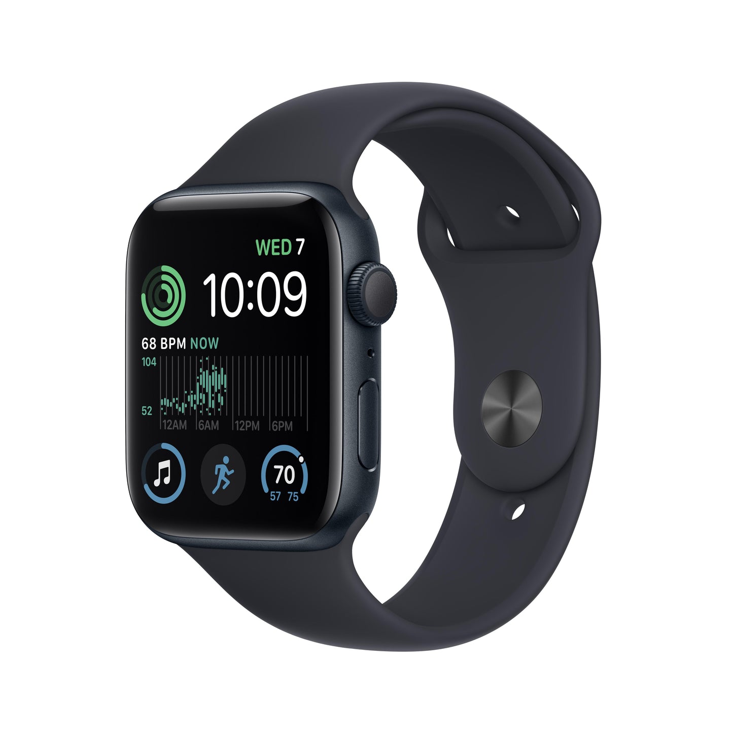Apple Watch SE GPS 44mm Midnight Aluminium Case with Midnight