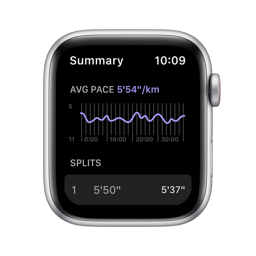 Apple Watch Nike SE GPS + Cellular, 44mm Silver Aluminium Case