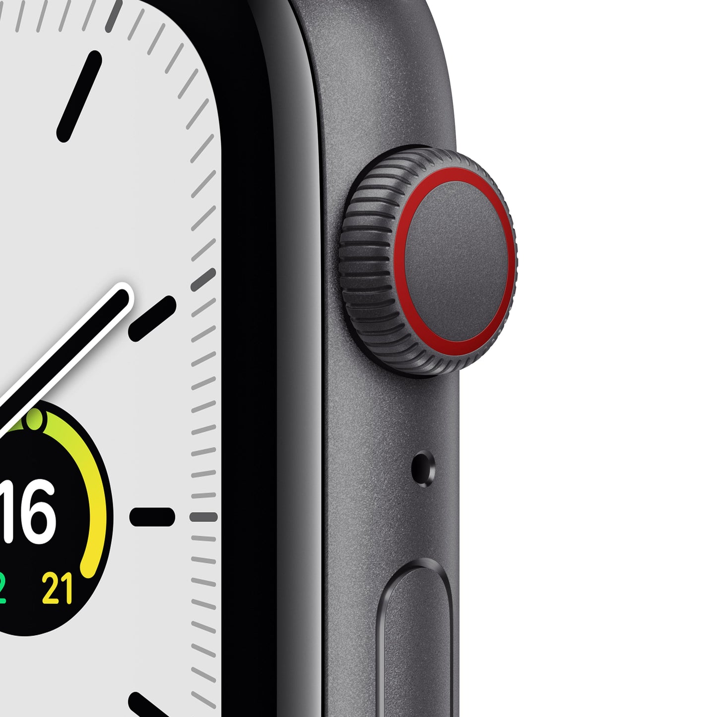 Apple Watch SE GPS + Cellular, 44mm Space Grey Aluminium Case with Midnight Sport Band - Regular
