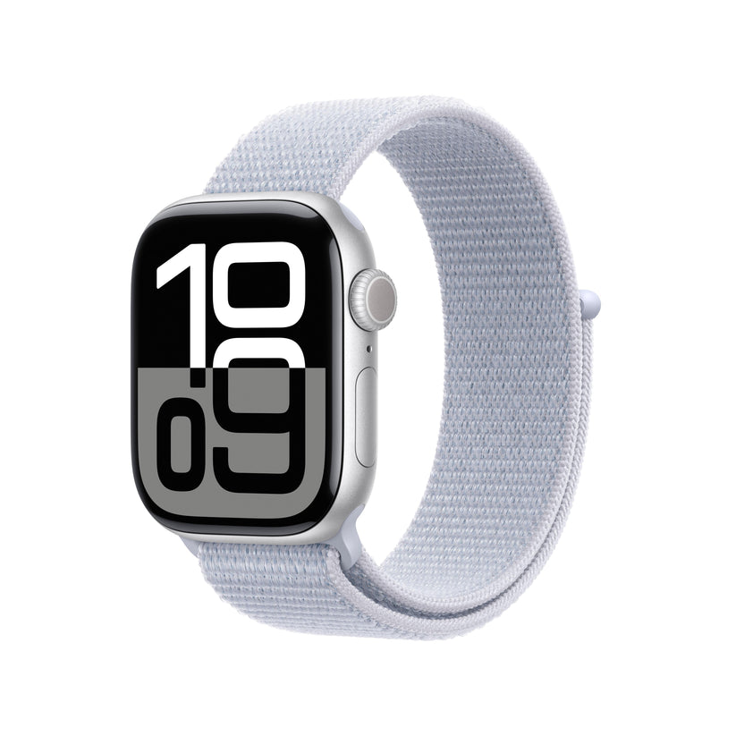 Apple Watch Series 10 GPS 42mm Silver Aluminium Case with Blue