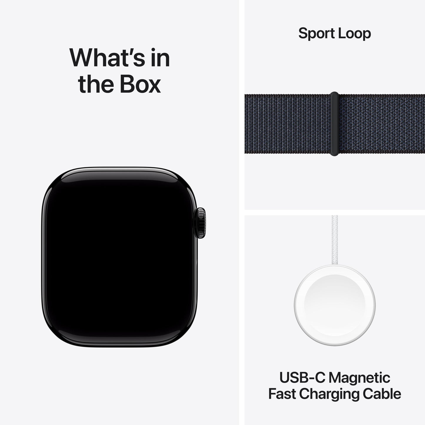 Apple Watch Series 10 GPS + Cellular 42mm Jet Black Aluminium Case with Ink Sport Loop