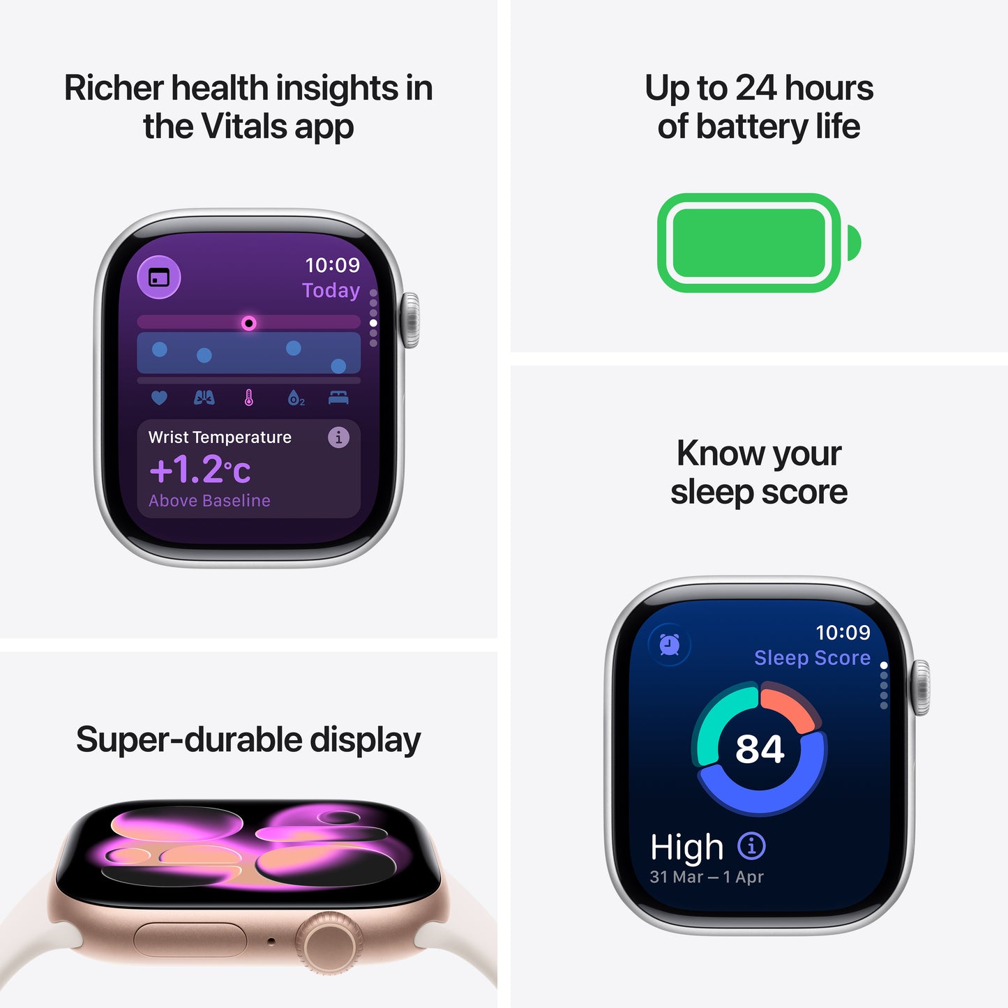 Apple Watch Series 11 GPS 46mm Space Grey Aluminium Case with Black Sport Band - S/M