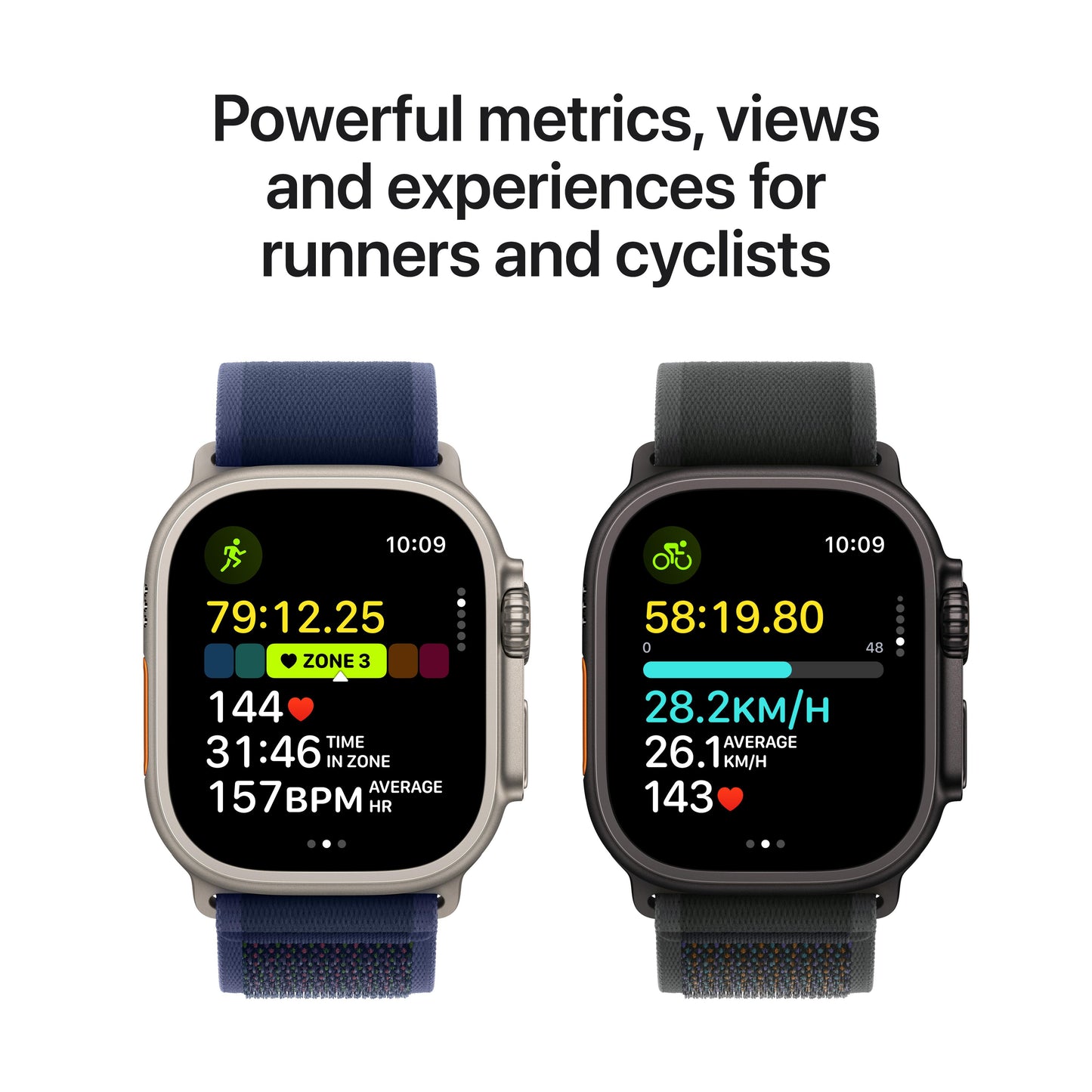 Apple Watch Ultra 2 GPS + Cellular 49mm Black Titanium Case with Black Trail Loop - M/L