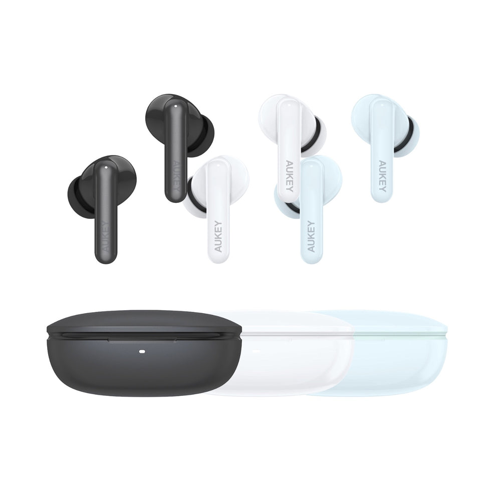 Aukey EP-B2 True Wireless Earbuds With Adaptive Hybrid ANC BT5.4 (White)