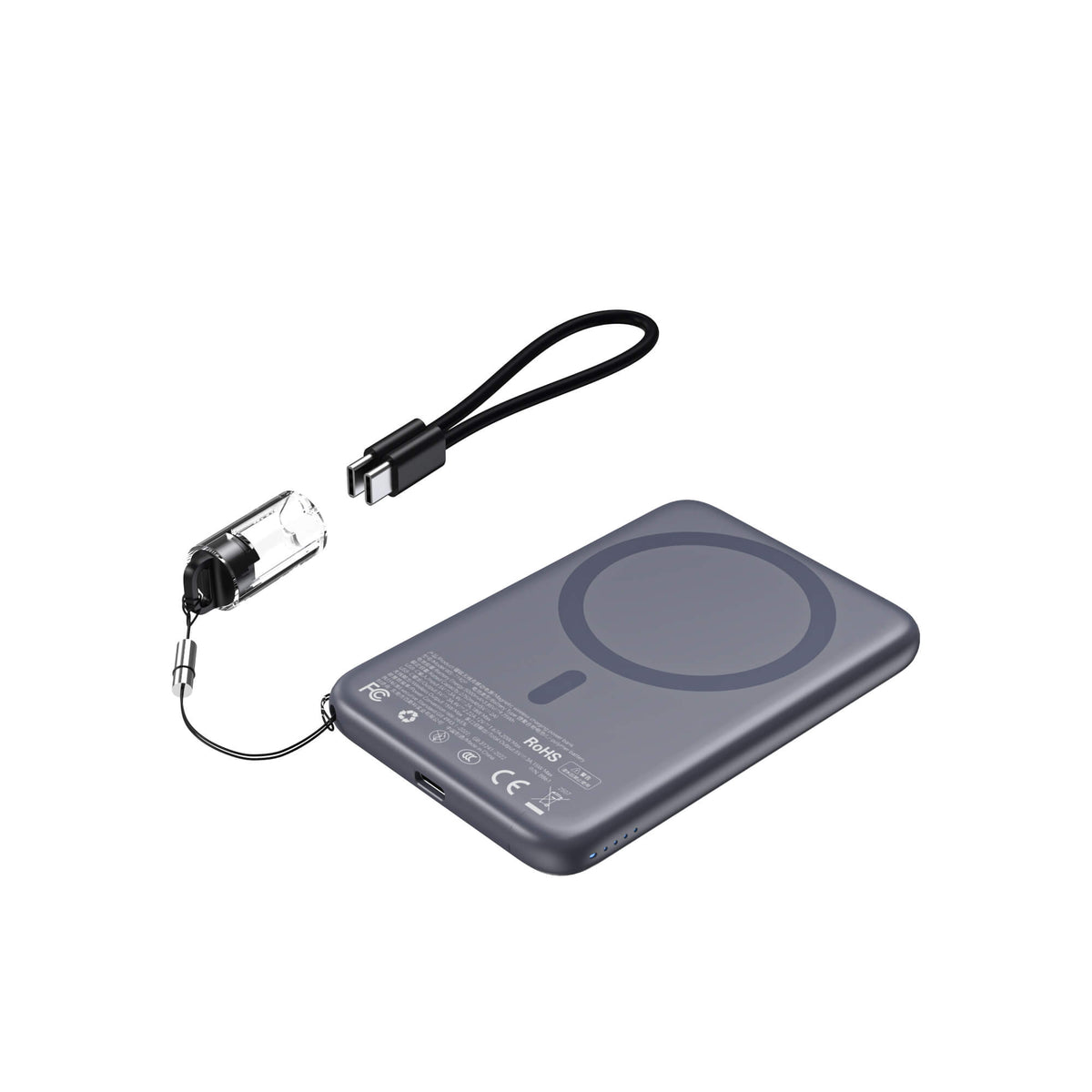 Choetech PD20W Ultra Slim 5000mAh Magleap Wireless Powerbank (CCC) - Grey