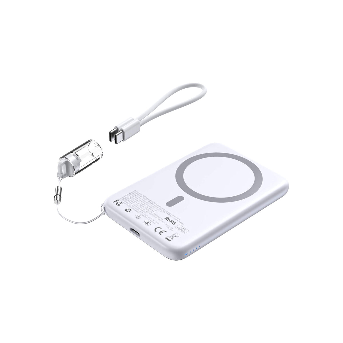 Choetech PD20W Ultra Slim 5000mAh Magleap Wireless Powerbank (CCC) - Silver