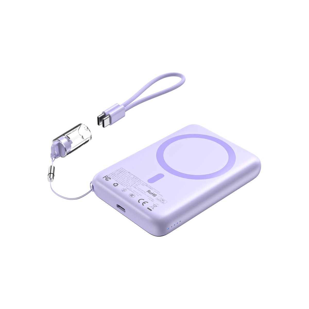 Choetech PD22.5W 10000mAh Magleap Wireless Powerbank (CCC) - Purple