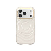 JTLegend iPhone 18 Pro Bloom Mag Case with Lens Stand - Camellia White