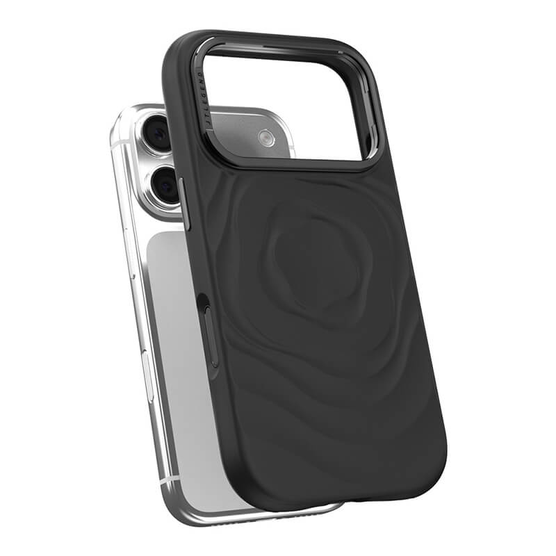 JTLegend iPhone 18 Pro Max Bloom Mag Case with Lens Stand - Rose Noir