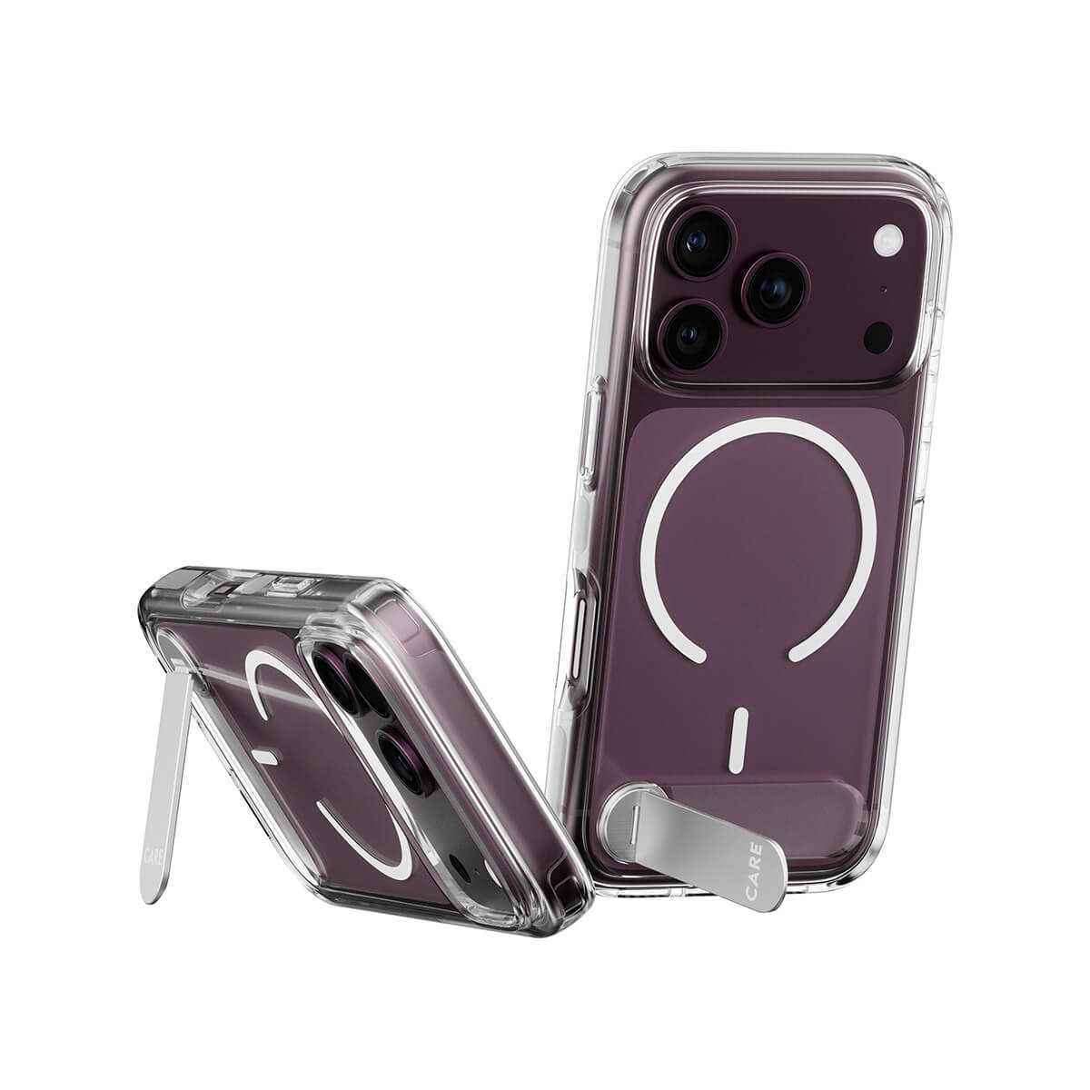 CARE by PanzerGlass® Feature case Transparent Urban Explorer with Kickstand and White MagSafe Apple iPhone 2026 Pro