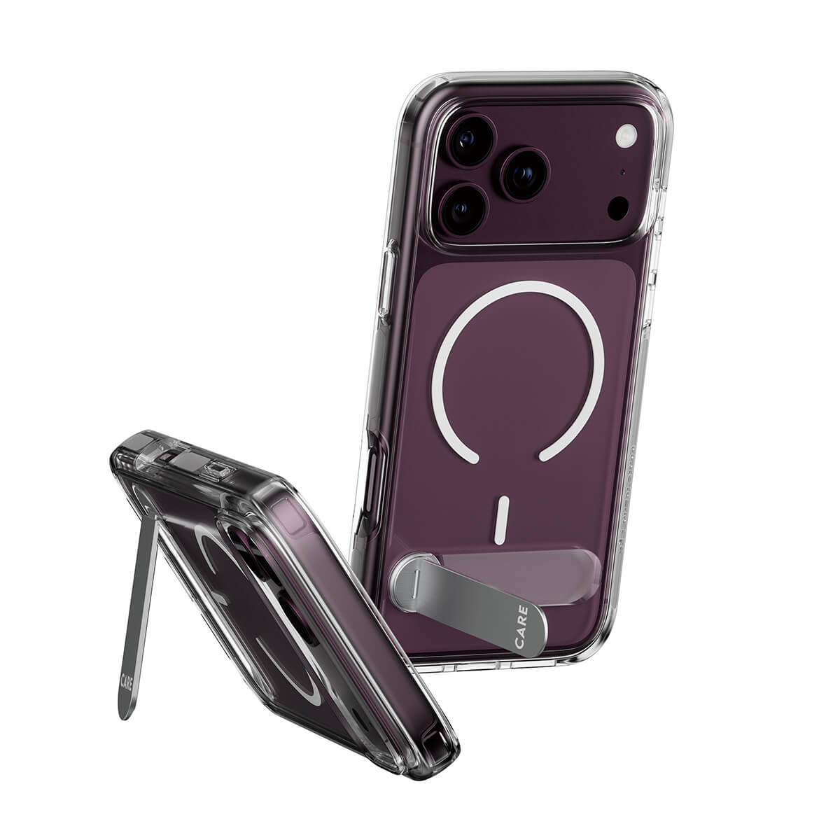 CARE by PanzerGlass® Feature case Transparent Urban Explorer with Kickstand and White MagSafe Apple iPhone 2026 Pro Max