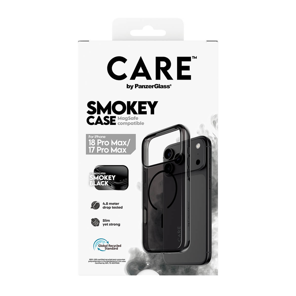 CARE by PanzerGlass® Flagship Case Urban Explorer Smokey with Black MagSafe iPhone 2026 Pro Max