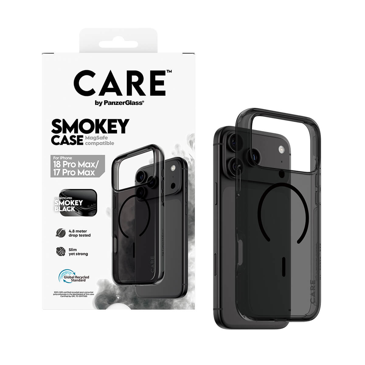 CARE by PanzerGlass® Flagship Case Urban Explorer Smokey with Black MagSafe iPhone 2026 Pro Max