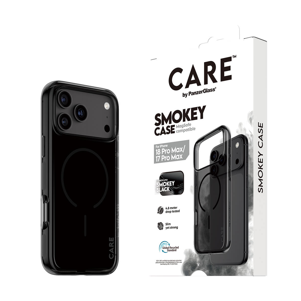 CARE by PanzerGlass® Flagship Case Urban Explorer Smokey with Black MagSafe iPhone 2026 Pro Max