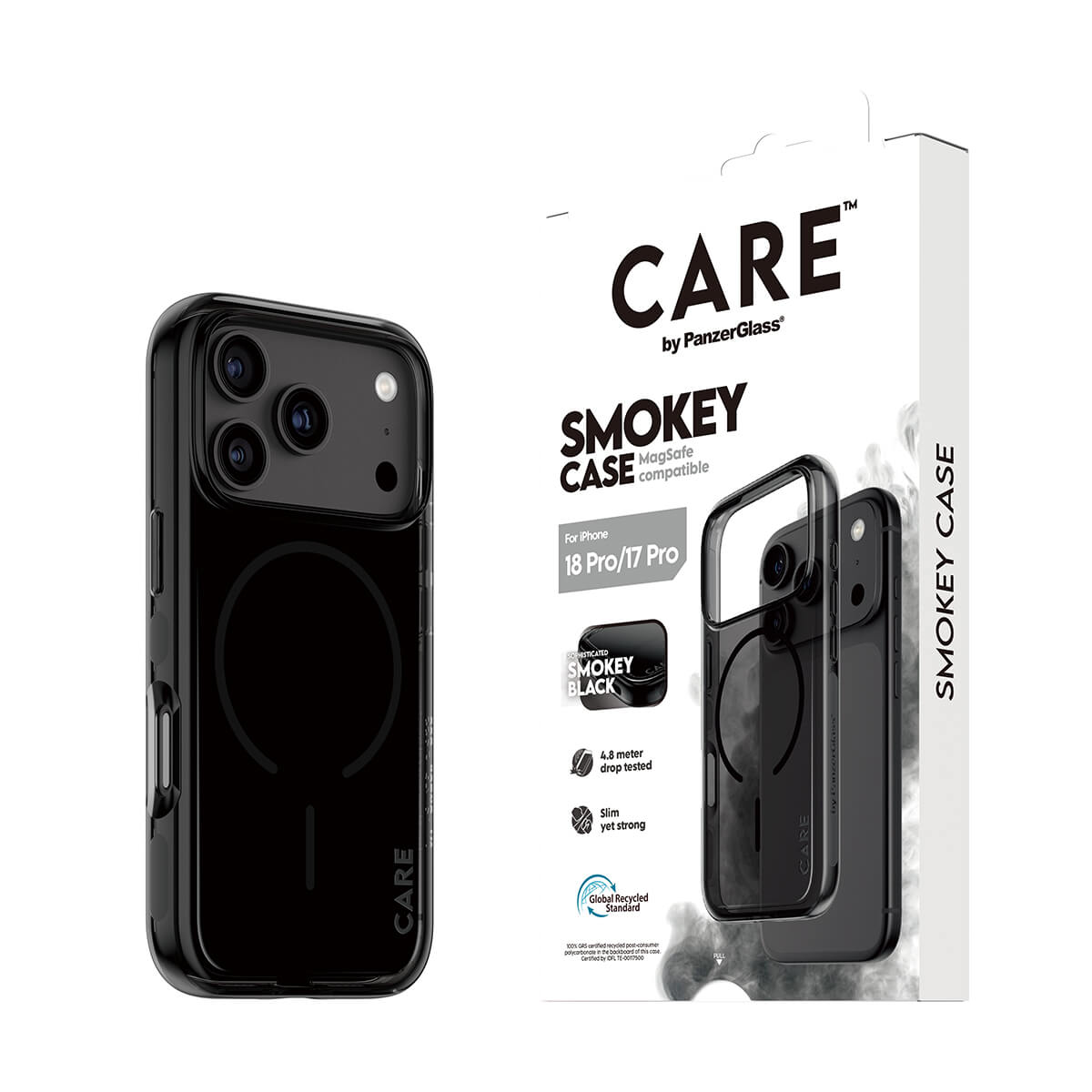 CARE by PanzerGlass® Flagship Case Urban Explorer Smokey with Black MagSafe iPhone 2026 Pro
