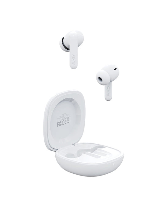 Aukey EP-B2 True Wireless Earbuds With Adaptive Hybrid ANC BT5.4 (White)