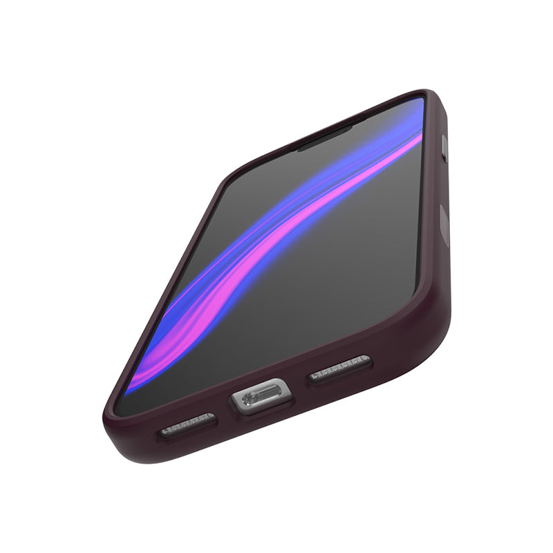 JTLegend iPhone 18 Pro Max Edge Solid Mag Rotated Stand Case - Matte Berry Wine