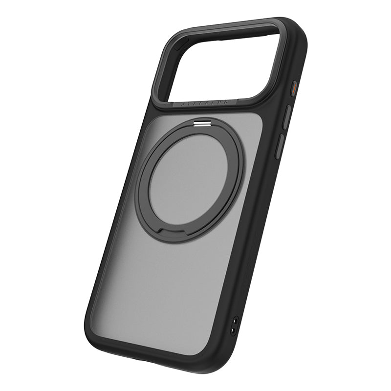 JTLegend iPhone 18 Pro Max Edge Solid Mag Rotated Stand Case - Matte Black