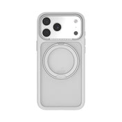 JTLegend iPhone 18 Pro Max Edge Solid Mag Rotated Stand Case - Matte White