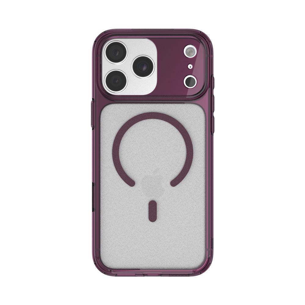 JTLegend iPhone 18 Pro Max Hybrid Cushion Mag Case - Matte Berry Wine
