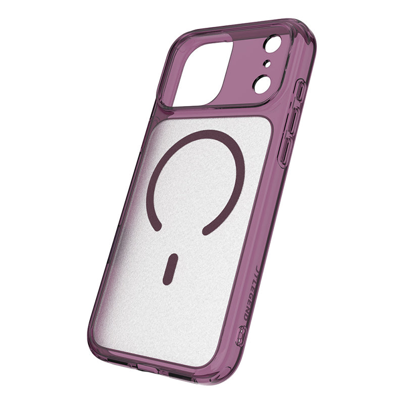 JTLegend iPhone 18 Pro Max Hybrid Cushion Mag Case - Matte Berry Wine